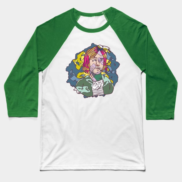 Kurt Baseball T-Shirt by Shann Graham Art